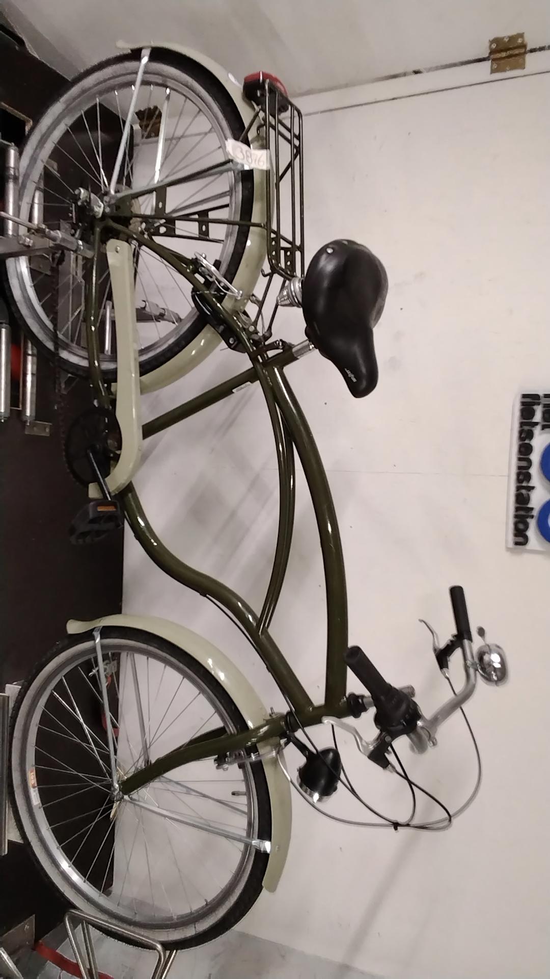 Fiets nr. 3876 Johnny loco Beach Cruiser Jongensfiets 47 cm kleur Groen