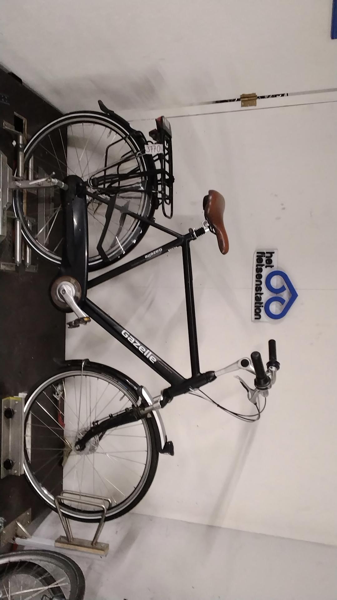 Fiets nr. 3770 Gazelle Orange plus Herenfiets 61 cm kleur Zwart