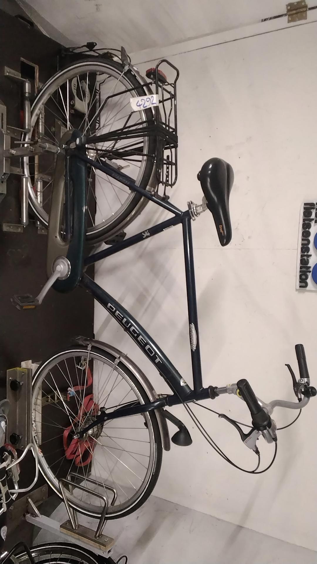 Fiets nr. 4292 Peugeot Deauville Herenfiets 61 cm kleur Blauw
