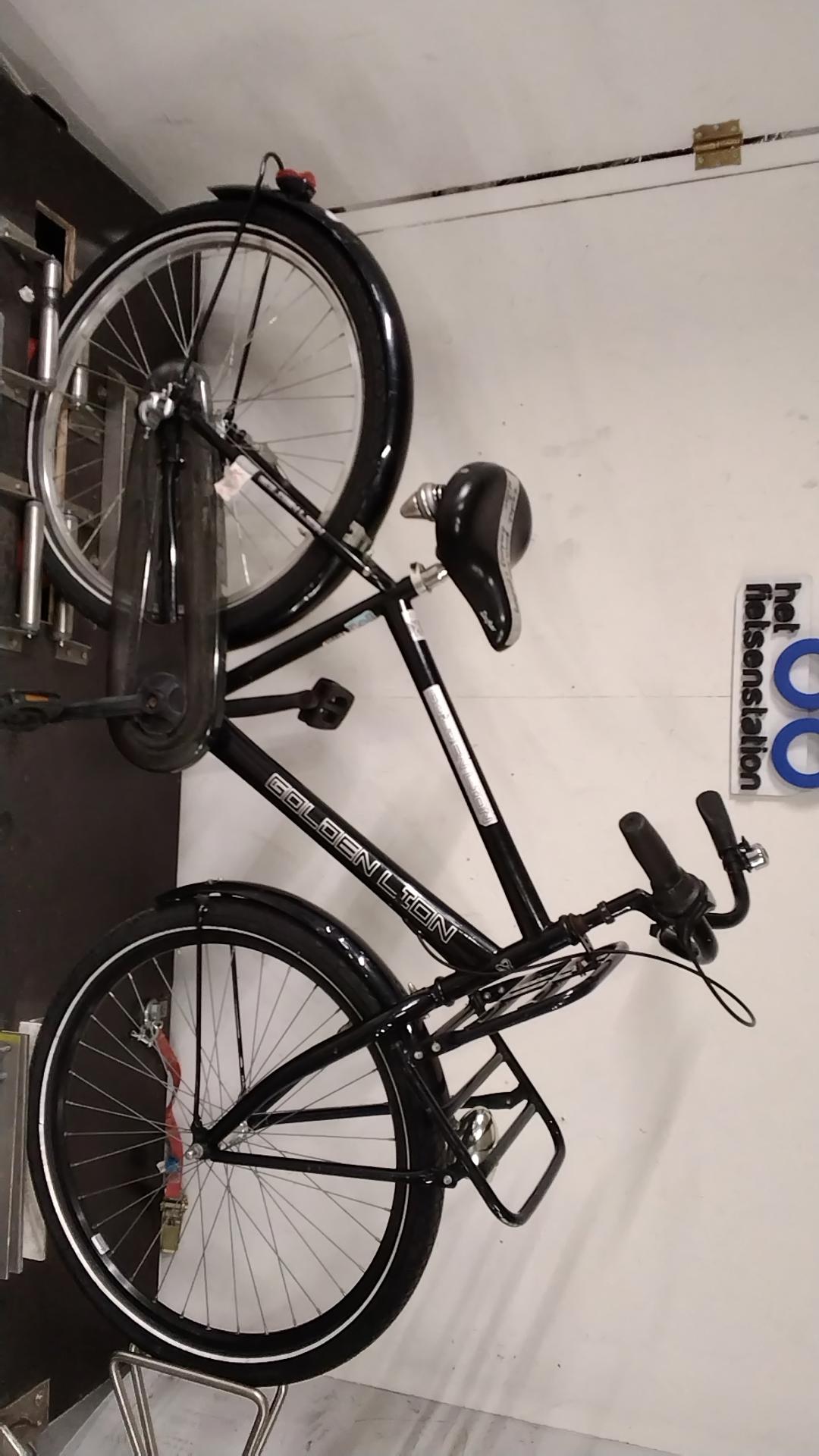 Fiets nr. 4141 Golden Lion Transport Jongensfiets 42 cm kleur Zwart