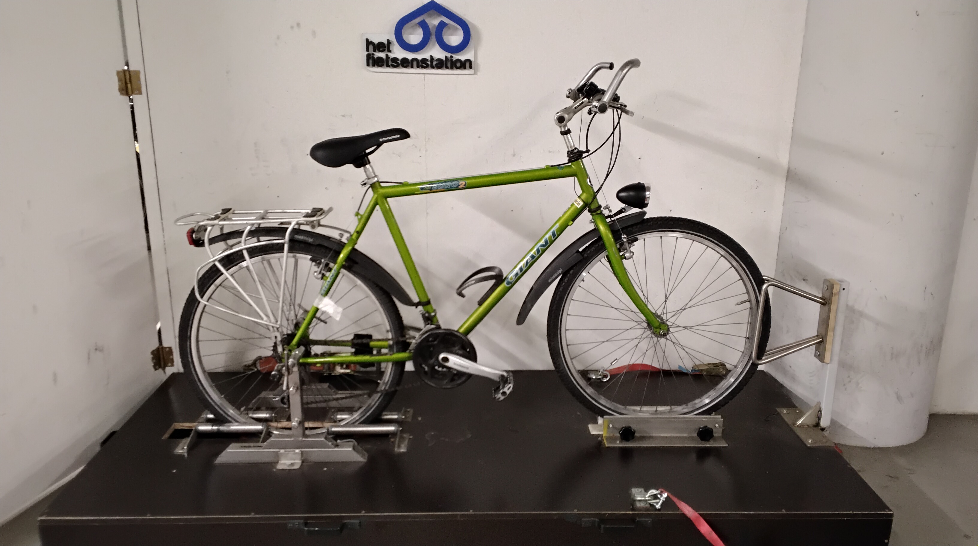 Fiets nr. 4426 Giant Euro 2 Mountainbike 56 cm kleur Groen