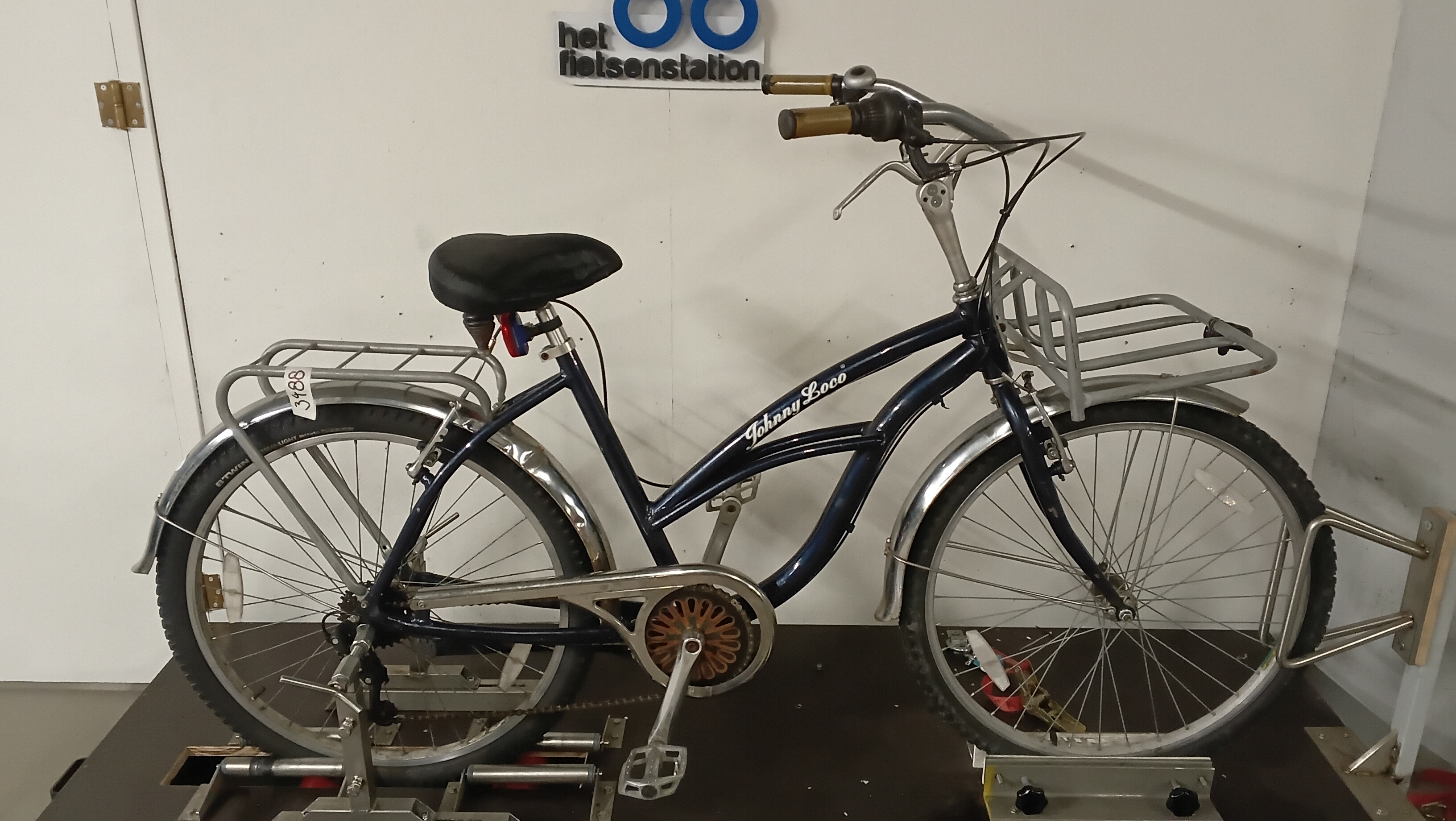 Fiets nr. 3488 Johnny Loco onbekend Damesfiets 50 cm kleur Zwart