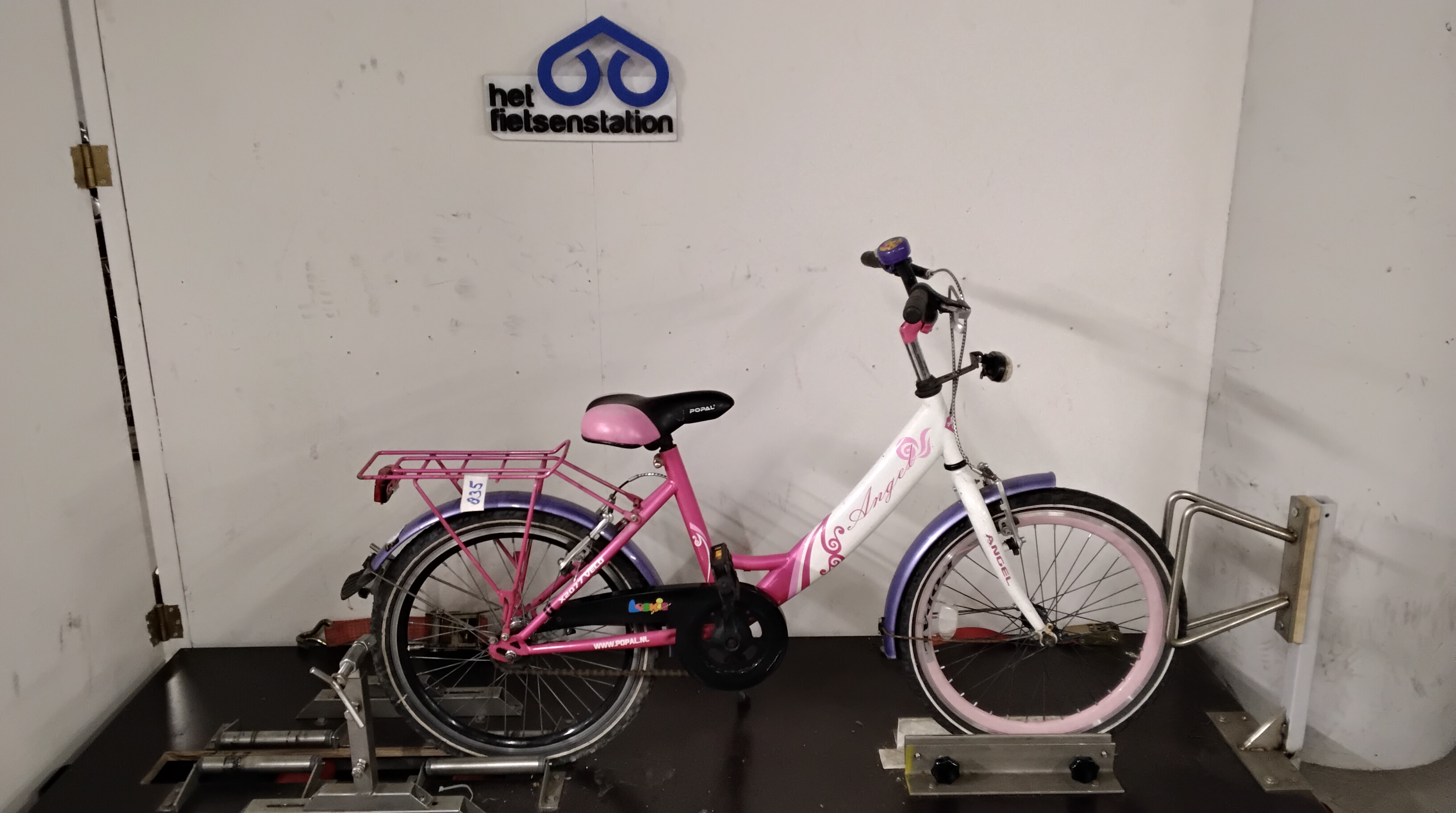 Fiets nr. 835 Popal Angel Meisjesfiets 33 cm kleur Multi-kleur