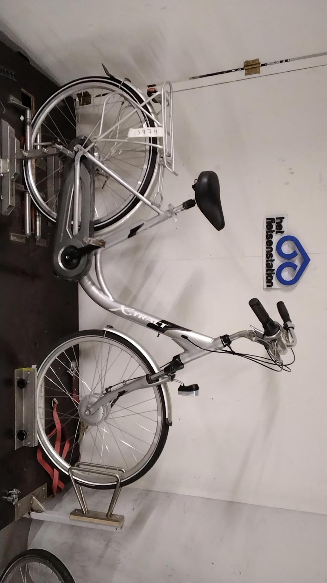 Fiets nr. 3774 X-tract BB Damesfiets 48 cm kleur Grijs