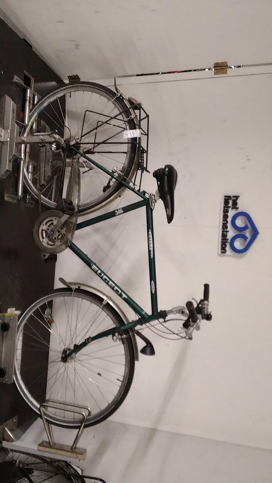 Fiets nr. 4352 Peugeot Country Herenfiets 54 cm kleur Groen