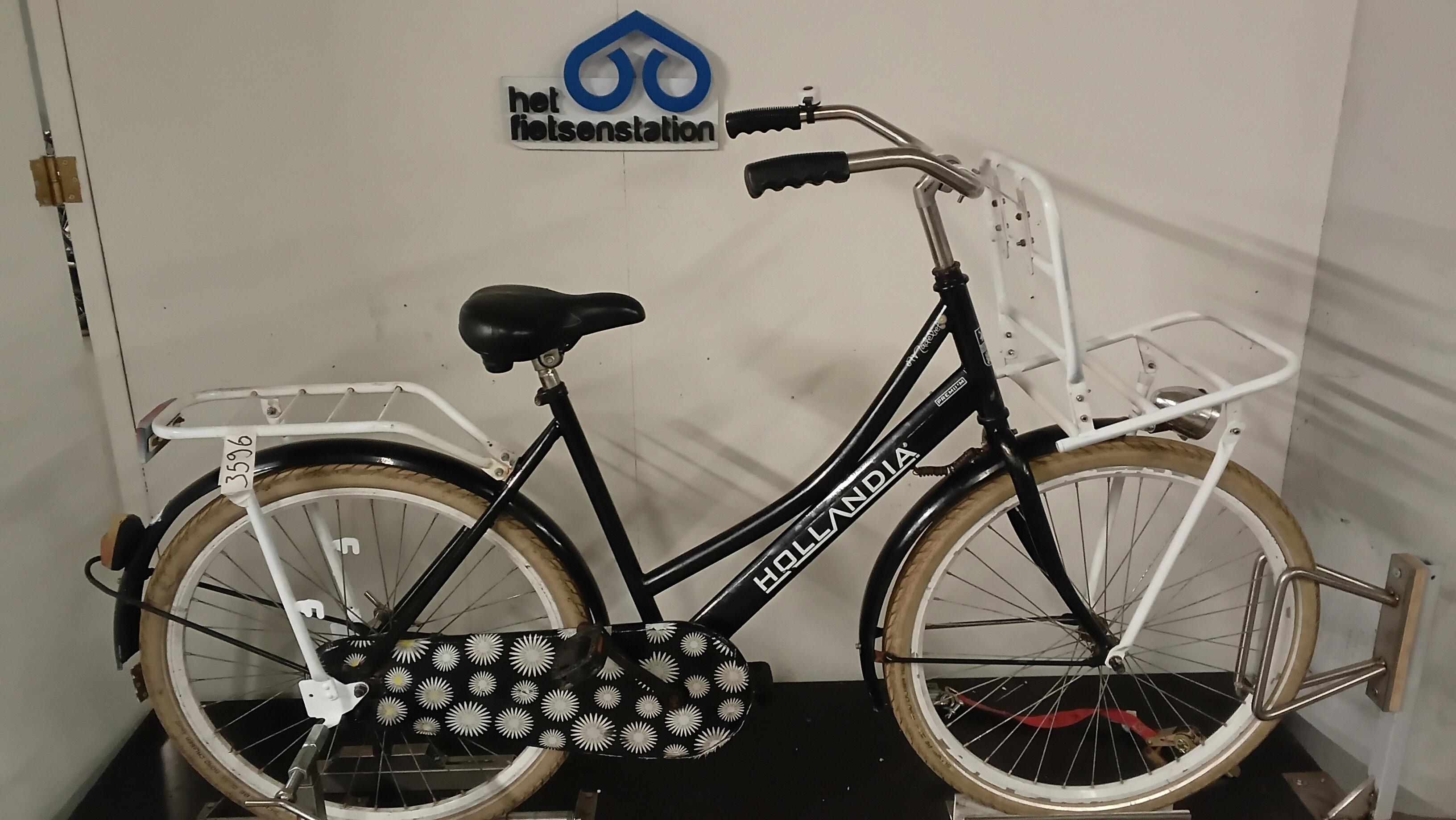 Fiets nr. 3596 Hollandia Madelief Meisjesfiets 48 cm kleur Zwart
