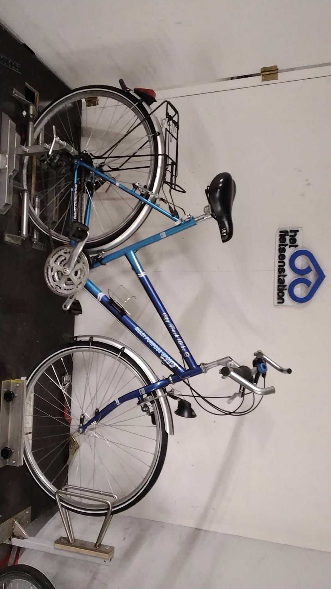 Fiets nr. 3650 MPS City Track Bike Renfiets/tourfiets 56 cm kleur Blauw