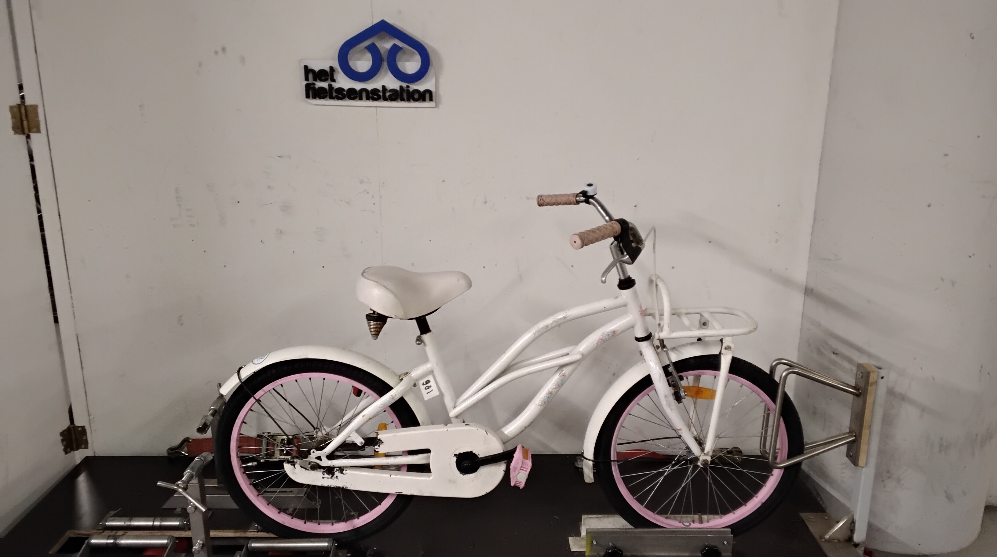 Fiets nr. 981 Comforme Meisjesfiets Meisjesfiets 33 cm kleur Wit